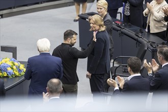 Volodymyr Selensky, President of Ukraine, Federal President Frank-Walter Steinmeier, Bärbel Bas