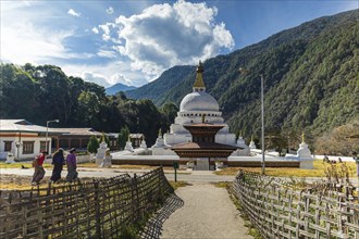 Chorten Kora in Trashiyangtse, Eastern Bhutan. Chorten Kora is an important stupa next to the