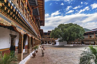 The Punakha Dzong Monastery in Bhutan Asia one of the largest monestary in Asia