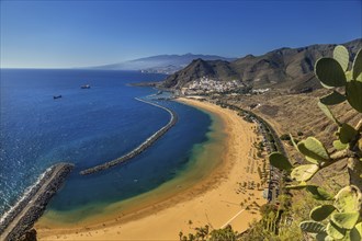 The beach of Las Teresitas, a famous beach near Santa Cruz de Tenerife