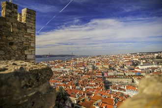 Panorama of Lisbon from Saint George Castle