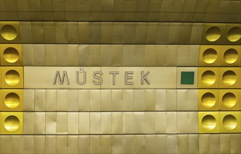 Mustek Subway Station in Prague