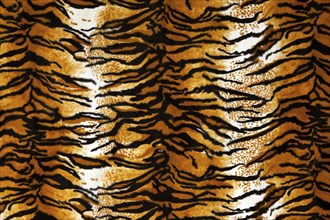 Close up shot of tiger print carpet