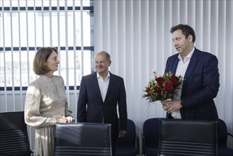 Katarina Barley, SPD lead candidate for the 2024 European elections, Olaf Scholz (SPD), Federal