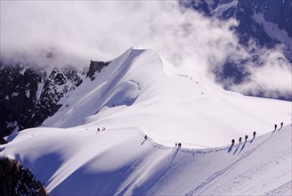 Mount Blanc, highest mountain in the alpes, travel in France, hiking near Chamonix