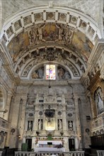 Interior view, pilgrimage church, Renaissance church of San Biagio, architect built 1519-1540,
