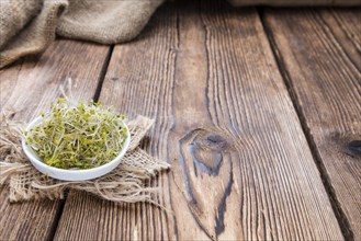 Portion of fresh Broccoli Sprouts (detailed close-up shot)