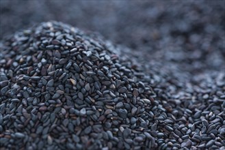 Portion of black Sesame (detailed close-up shot) for use as background or as texture