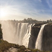 Victoria Falls (Mosi-oa-Tunya), view from Zimbabwe side at dry season