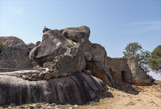 Ancient ruins of Great Zimbabwe during a nice winter day