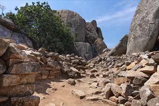 Ancient ruins of Great Zimbabwe during a nice winter day