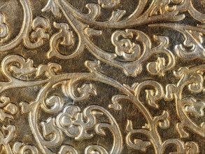 Abstract texture of synthetic leather, baroque background