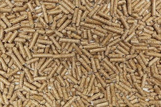 Background of wood pellets for stoves and boilers