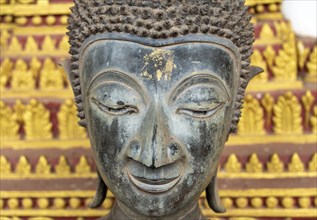 Buddha statue at Haw Phra Kaew or Ho Phrakeo Museum, Vientiane, Laos, Asia