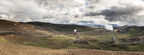 Krafla Power Station in northern part of Iceland