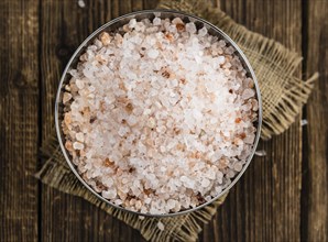 Portion of Pink Salt (close-up shot, selective focus)