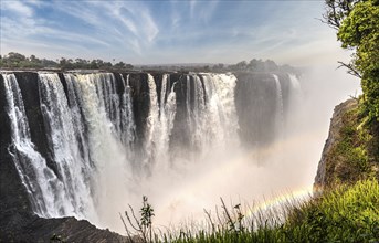 The great Victoria Falls (view from Zimbabwe side) during dry season