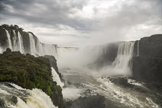 Iguazu Falls in South America during sunset (brasilian side)