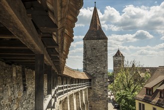 Medieval town, Rothenburg ob der Tauber, Romantic Road, Franconia, Bavaria, Germany, Europe