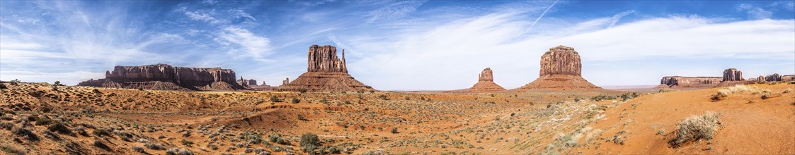 Famous Monument Valley in Arizona, USA, North America