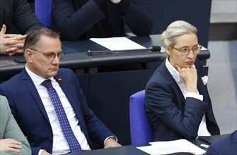 Alice Weidel, AfD parliamentary group leader and Tino Chrupalla, AfD federal chairman and AfD