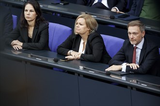 Federal Minister of Finance Christian Lindner, right, Federal Minister of the Interior Nancy Faeser