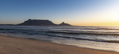 Cape Town, South Africa, at sunset (view from Bloubergstrand), Africa