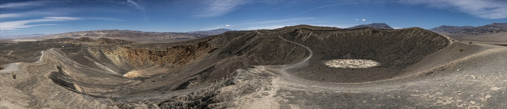 Panorama of Little Hebe and Ubehebe Crater, Death Valley National Park