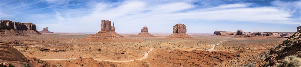 Famous Monument Valley in Arizona, USA, North America