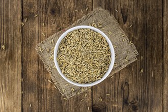 Portion of Oat as detailed close-up shot, selective focus