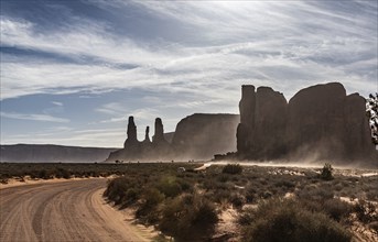 Famous Monument Valley in Arizona, USA, North America