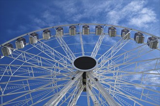 Ferris wheel with blue sky, Cologne, Germany, Europe
