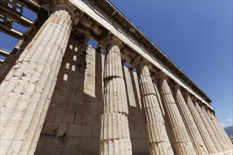 Temple of Hephaestus, Theseion, Doric columns, Agora, Athens, Greece, Europe