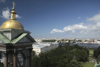 View from St Isaac's Cathedral over St Petersburg