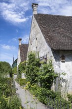 Historic cell houses from Ittingen Charterhouse, a former monastery of the Carthusians,