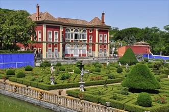 Lisbon, MAY 21: Fronteira Palace, built in 1640, it's still one of the most beautiful residences in