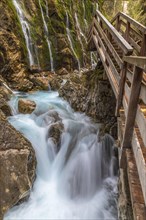 Wimbachklamm gorge in Ramsau near Berchtesgaden, Germany, Europe