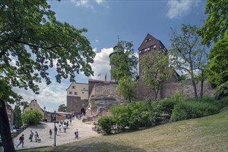 Sinwell Tower and Walburgis Chapel of the Imperial Castle, Nuremberg, Middle Franconia, Bavaria,