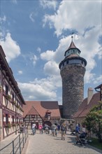 Sinwell Tower around 1250, Imperial Castle, Nuremberg, Middle Franconia, Bavaria, Germany, Europe