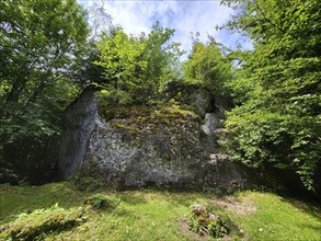 The Dengelstein (also: Denkelstein) is a boulder in the Kempten Forest. Betzenried, Durach,