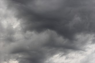 Gloomy storm clouds, North Rhine-Westphalia, Germany, Europe