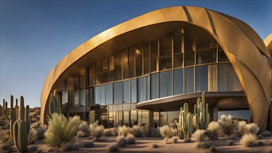 Building with a facade inspired by the skin of a cactus showcasing natural methods of heat