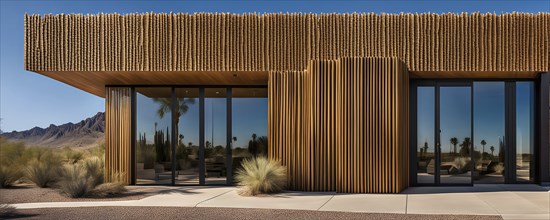 Building with a facade inspired by the skin of a cactus showcasing natural methods of heat