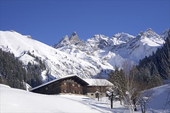 Traditional farmhouse in small villlage of