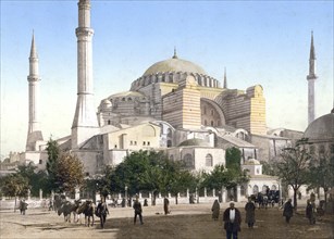Mosque of St Sophia in Constantinople, Turkey, today Hagia Sophia in Istanbul, Historical,