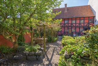 Kerteminde, Museum Farvergarden, colour garden or dye garden, cultural history, half-timbered