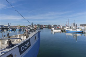 Fishing harbour of Kerteminde, Great Belt, Fyn, Fyn Island, Baltic Sea, Denmark, Europe