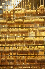 At the gold bazaar in Dubai