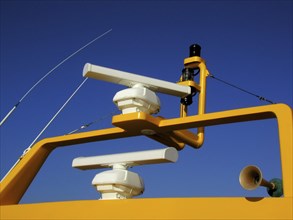 Radar system on a speedboat in Mexico