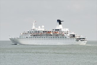 Cruise ship Discovery sailing on 18.07.2009 off Cuxhaven IMO number : 7108514 Name of vessel :